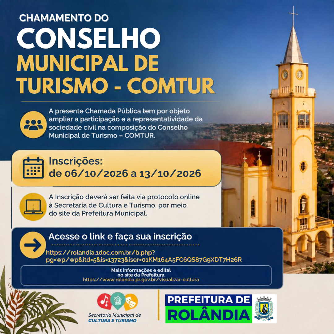 CHAMAMENTO CONSELHO DE TURISMO